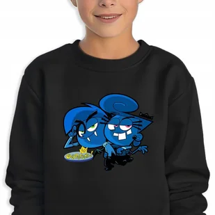 Bluza Dziecięca Czarna Emo Cosmo&Wanda Mix Wiele Wzorów -128 Cm (7-8) - Bluzy dla dziewczynek - miniaturka - grafika 1
