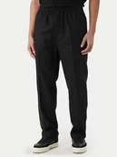 Spodnie męskie - Calvin Klein Spodnie materiałowe LV04LF619G Czarny Straight Fit - miniaturka - grafika 1