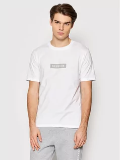 Koszulki męskie - Calvin Klein Performance T-Shirt 00GMS1K142 Biały Regular Fit - grafika 1