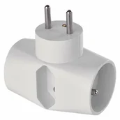 Gniazdka elektryczne - Emos P0023N gniazdko elektryczne Typu F Biały - miniaturka - grafika 1