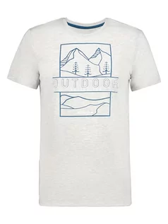 Koszulki sportowe męskie - Icepeak Koszulka funkcyjna "Beeville" w kolorze jasnoszarym - grafika 1