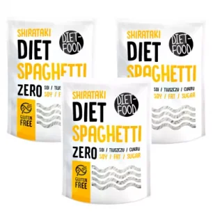 Diet-Food Makaron konjac spaghetti Zestaw 3 x 1 kg - Makaron - miniaturka - grafika 1
