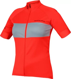 Koszulki rowerowe - Endura FS260-Pro Koszulka z krótkim rękawem Kobiety, hi-viz coral XS 2020 Koszulki kolarskie E6174CV/2 - grafika 1