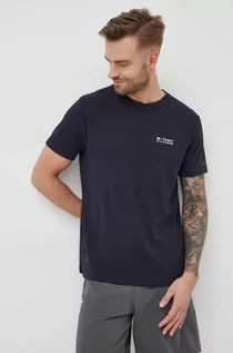Koszulki męskie - Tommy Hilfiger t-shirt męski kolor granatowy z aplikacją - grafika 1