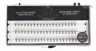 Many Beauty - Many Lashes - Super Black Silk Eyelashes Individual - Jedwabne rzęsy w kępkach - 10D - C-10mm - Sztuczne rzęsy i akcesoria - miniaturka - grafika 1