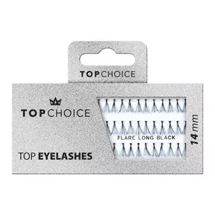 Top Eyelashes kępki rzęs Flare Long Black 14mm 37948 - Sztuczne rzęsy i akcesoria - miniaturka - grafika 1