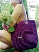 Torebki damskie - Torba QUEEN (śliwka) - miniaturka - grafika 1