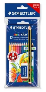 Staedtler Kredki ołówkowe 12 kolorów Noris Club + gumka ołówek - Przybory szkolne - miniaturka - grafika 2