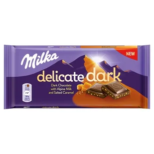 CZEK MILKA DARK 85G SALT CARAMEL - Czekolada - miniaturka - grafika 1