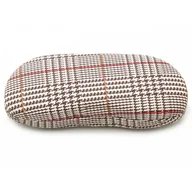 Akcesoria do okularów - Etui Futerał na okulary ET-104J kratka jasny brąz - miniaturka - grafika 1