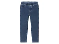Spodnie i spodenki dla dziewczynek - lupilu® Jegginsy dziecięce z bawełną (110/116, Niebieski) - miniaturka - grafika 1