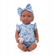 Lalki dla dziewczynek - LullaBaby Lalka Niemowlę ze smoczkiem, w ubranku w kwiatuszki i opasce 7328 - miniaturka - grafika 1