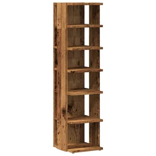 vidaXL Szafka na buty o wyglądzie odzyskanego drewna 28x27x102 cm materiał drewnopochodny - Szafki na buty - miniaturka - grafika 1
