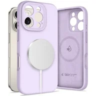 Etui i futerały do telefonów - Etui TECH-PROTECT Liquid Silicone Magsafe do Apple iPhone 16 Pro Fioletowy - miniaturka - grafika 1