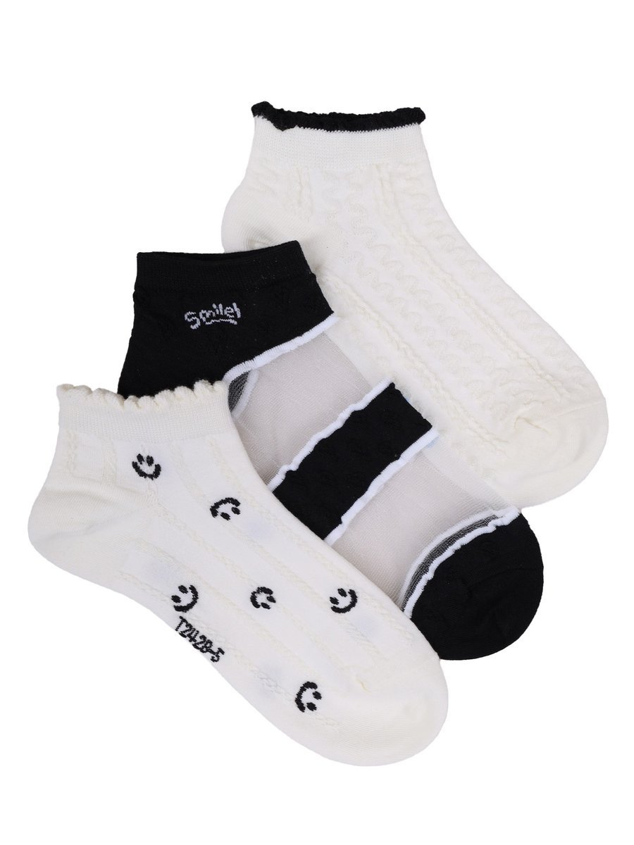 Skarpety stopki dziewczęce skarpetki damskie z siateczką 3PAK 36-41 YOCLUB