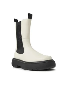 Pepe Jeans Sztyblety PLS50504 Écru - Botki damskie - miniaturka - grafika 1