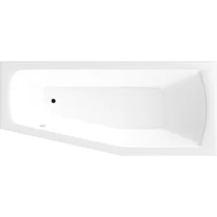Aqualine Opava wanna narożna 160x70 cm prawa biała A1671 - Wanny - miniaturka - grafika 1