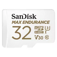 Karty pamięci - SANDISK Max Endurance, microSDHC, 32 GB + adapter SD - miniaturka - grafika 1