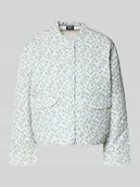 Kurtki damskie - Kardigan rozpinany o kroju regular fit z wzorem na całej powierzchni model 'HALLIE' - miniaturka - grafika 1