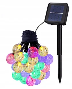 Girlanda Lampki ogrodowe Solarne 20 Led Multikolor - Lampy ogrodowe - miniaturka - grafika 1