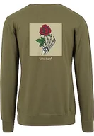 Bluzy męskie - Mister Tee Męska bluza Wasted Youth Crewneck Olive L, oliwkowy, L - miniaturka - grafika 1