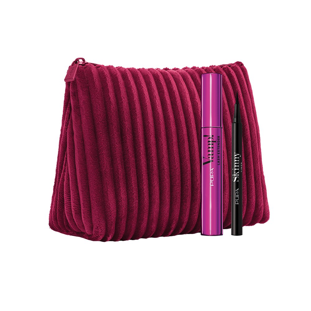 Pupa Vamp! Zestaw: Lash Extender Tusz do rzęs + Vamp! Skinny Eyeliner
