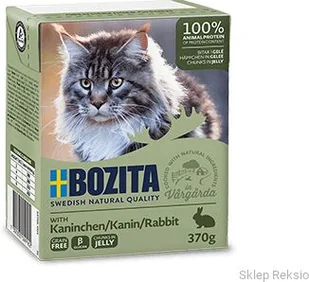 BOZITA Kawałki w galaretce z królikiem 370g - Mokra karma dla kotów BOZITA Kawałki w galaretce z królikiem 370g - Mokra karma dla kotów - miniaturka - grafika 1