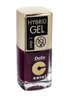 Lakiery hybrydowe - DELIA DELIA Coral Hybrid Gel Lakier do paznokci nr 48 deep purple 11 ml 5901350478202 - miniaturka - grafika 1