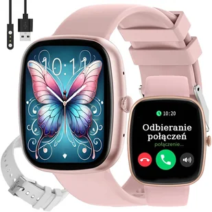 Gravity T18-2 PROF Różowy, Szary - Smartwatch - miniaturka - grafika 1