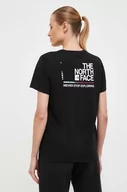 Koszulki sportowe damskie - The North Face t-shirt damski kolor czarny - miniaturka - grafika 1