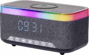 MOBILE CHARGER WRL&ALARM CLOCK/DAC-SPKBT-QC15-BK GEMBIRD - Pozostałe akcesoria do telefonów - miniaturka - grafika 1