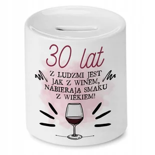 Skarbonka na Urodziny 30 30te 30-te na Prezent z Nadrukiem ze Zdjęciem - Skarbonki Skarbonka na Urodziny 30 30te 30-te na Prezent z Nadrukiem ze Zdjęciem - Skarbonki - miniaturka - grafika 1