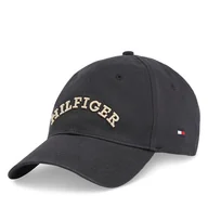Czapki męskie - Czapka z daszkiem Tommy Hilfiger Th Monotype Soft 6 Panel Cap AM0AM13165 Czarny - miniaturka - grafika 1