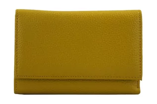 Portfele - Funkcjonalny portfel damski - Żółty ciemny - grafika 1