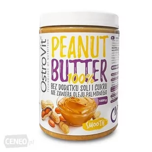 Ostrovit Masło orzechowe 100% - Peanut Butter 1000 g - Witaminy i minerały - miniaturka - grafika 1