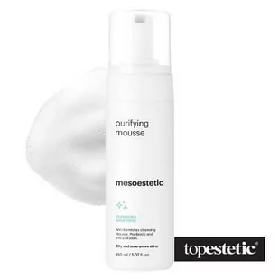 Mesoestetic Mesoestetic Puryfying Mousse Równoważąca i przeciwdziałająca zanieczyszczeniom pianka do mycia twarzy do skóry tłustej i trądzikowej 150 ml - Pianki do mycia twarzy - miniaturka - grafika 1