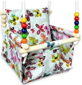 Leżaczki i huśtawki - Huśtawka dla dzieci kubełkowa w motylki P0-P71 - miniaturka - grafika 1