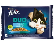 Mokra karma dla kotów - FELIX Duo Rybne Smaki w galaretce 4x85g - miniaturka - grafika 1