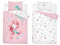 Pościel dla dzieci - Pościel bawełniana do łóżeczka 100x135 5512b syrenka - miniaturka - grafika 1