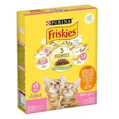 Sucha karma dla kotów - Purina Friskies Junior kurczak, marchewka 0,3 kg - miniaturka - grafika 1