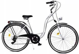 Dallas Bike City Lux 7spd 28 cali Biało-czarny - Rowery - miniaturka - grafika 1