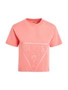Koszulki i topy damskie - Guess T-Shirt Adele V2YI06 K8HM0 Różowy Regular Fit - miniaturka - grafika 1