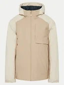Kurtki narciarskie - 4F Kurtka narciarska 4FWAW24TTJAM577 Beżowy Regular Fit - miniaturka - grafika 1