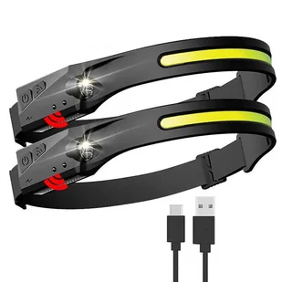 Latarka czołowa LED z czujnikiem ruchu IPX4 USB-C 1200 mAh - czarna - Latarki - miniaturka - grafika 11
