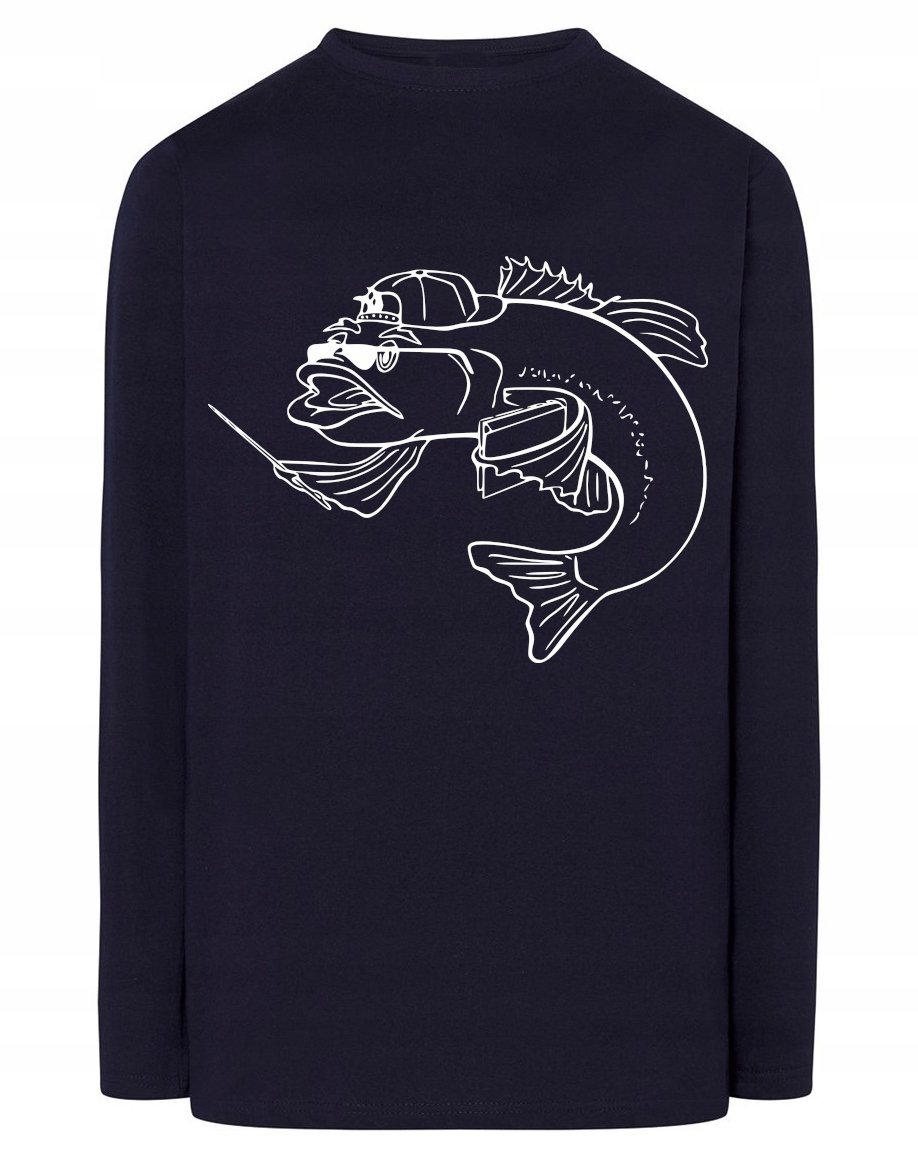 Longsleeve męski nadruk MĄDRA RYBA RYBKA r.5XL