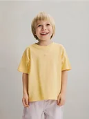 Bluzki dla niemowląt - Reserved - Bawełniany t-shirt - żółty - miniaturka - grafika 1