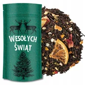 Herbata - Herbata czarna świąteczna ZIMOWA MAGIA na prezent cukrowe płatki śniegu 50g - miniaturka - grafika 1