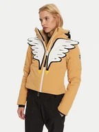 Kurtki narciarskie - Rossignol Kurtka narciarska RLNWJ35 Beżowy Regular Fit - miniaturka - grafika 1