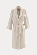 Szlafroki damskie - Damski szlafrok MAYA w ozdobnym opakowaniu L Jasnobeżowy - miniaturka - grafika 1