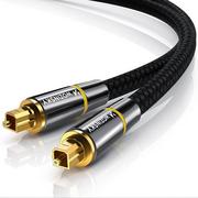 Kable USB - Wozinsky optyczny kabel przewód audio cyfrowy światłowód Toslink SPDIF 1,5m czarny (WOPT-15) - miniaturka - grafika 1